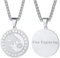 FaithHeart Edelstahl Wikinger Wölfe Anhänger personalisierte Wikinger Amulett Wolfkopf Kette mit Geschenkebox für Damen und Herren