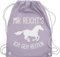 Turnbeutel Rucksack - Taschen - Mir reichts ich geh Reiten I Geschenk Pferde I Pferdemädchen I Pferdeliebhaber - Unisize - Pastell Lila - pferdegeschenk stalltasche pferd pferdespruch gehe beutel