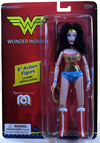 Mego Comics Actionfigur Retro Wonder Woman 20 cm, 62823, Multi-Color, One Size
