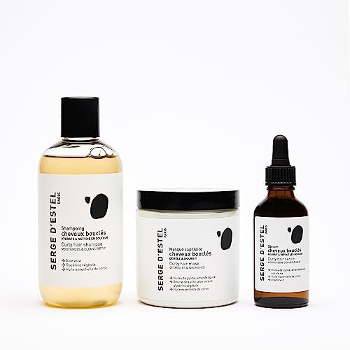 SERGE D'ESTEL PARIS Pflege-Routine Locken Haar 550ml Pflege Expert Vegan Kontrolle Disziplin und Spendet Feuchtigkeit Locken Haar, 550 g