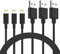 Quntis MFi Certified iPhone Charging Cable, 3 Pack 1M Cable for iPhone 11 Pro Max/Pro/Xs Max/XR/X/8/7/6/5s/SE/iPad/iPod/AirPods & More