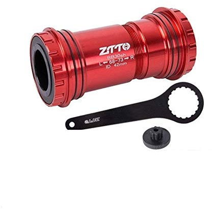 QSCTYG Tretlager Fahrrad Adapter Fahrrad Press Fit Innenlager Axle Keramik Lager for Rennrad Teile 24mm Kurbeln Chainset innenlager 93 (Color : BB30 24 RD CR Tool)