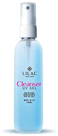 Lilac Milano - Cleaner für Gel-Nagellack, Cleanser Entfetter Behandlung vor und nach der Anwendung, vielseitig verwendbar zur Hygenisierung der Nägel und zum Entfernen von Rückständen. Made in Italy