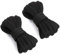 VSUDO 150 cm Cordones Negro Ovalados para Zapatillas, Cordones Zapatillas Negro de Baloncesto, Oval Black Shoe Laces, Cordones de Zapatos Negro para Hombre o Mujer (1 Par-Negro-150cm)