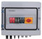 Solar Anschlusskasten Photovoltaik 1000V DC 2 Strings 15A 2 in 1 out DC Trennschalter PV Anlage Verteilerkasten, IP65 Wasserdicht Gehäuse Überspannungsschutz Blitzschutz PV-Kombinationsbox