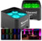 BeamZ BBP90 Uplight LED Par Strahler 4x 4 Watt, Bühnenbeleuchtung 2er Set für DJ Pult, Bühnenlicht, DMX-LAN, Partylicht Musikgesteuert, Bühnenequipment, mit Fernbedienung