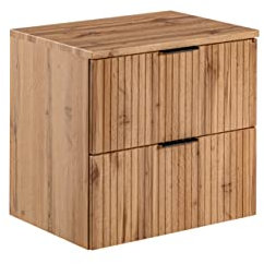 PIASKI Mueble de Lavabo 60 cm ADEL Oak, Mueble de Lavabo con encimera o Lavabo Empotrado, Mueble de Lavabo Colgante, Muebles de baño (con encimera)