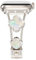 NewWays Cinturino in metallo compatibile per Apple Watch da 38 mm, 40 mm, 41 mm, scintillante cinturino di ricambio in acciaio inossidabile con diamanti scintillanti, Starlight