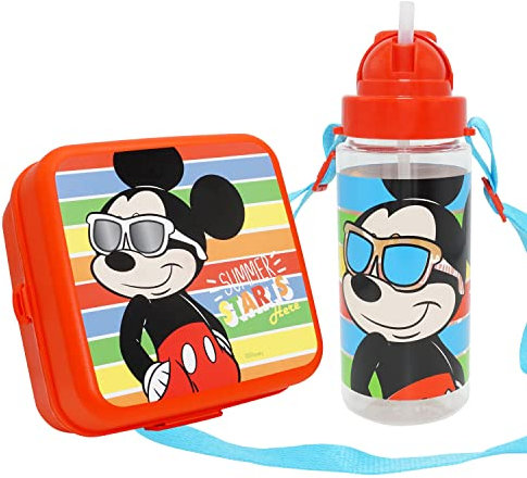 Ensemble de boîte à lunch Mickey Mouse et bouteille d'eau de 500 ml