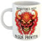 Just The Shirt Brimstones Best Block Printer Mug Hellish Demon Gift for Professionals, 11 oz Ceramic Mug