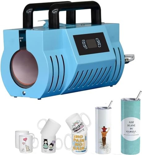 Máquina de prensa de calor for taza de coche de 10-30 oz, prensa de calor, sublimación, vaso flaco en blanco, máquina de prensa de taza profesional (Size : 110V)
