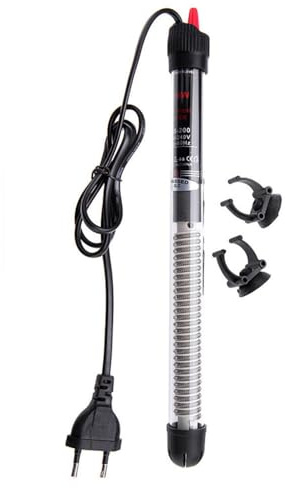 TopHomer Aquarium Heizung, 25W Temperatur Einstellbare Aquarium Heizer, 220V Aquarium Heizung mit Thermostat Regelheizer für Fischtanks und Aquarium