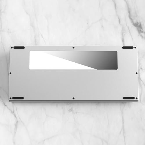 DrunkDeer A75 Aluminium Case Kit für 75% Rapid Trigger Gaming Tastatur DIY Keyboard Case, Silber Weiß - Nur Case