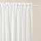 ROOM99 Rideau Voilage Transparent avec Galon Fronceur Novelia 140 x 230 cm Décorations pour Maison Salon Chambre Fenêtre Intérieur l’élégance Classique Blanc, 1 pièce