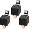 MOCNT 3 Pezzi 12V 80A Auto Relè SPST 4 Pin Automobile Relè Auto Interruttore Relè Aperto Contatti Relè Camion Elettrico Relè Impermeabile Motociclo Pesante Relè