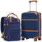 COOLIFE Handgepäck Koffer 55x35x20cm und Kabinen Rucksack 20L(40x25x20cm) Set, Koffer Set passend für Ryanair, Reisekoffer ABS Hartschale kabinenkoffer mit 4 Rollen und praktischem TSA Schloss