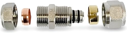 Adapter Reducer 16mm Barrier Pipe- 15mm Compression Copper Plastic (1)