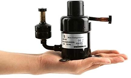 Aire Acondicionado Mini Compresor DC 48V 137~455W R-134a Sistema De Refrigeración Y Congelación Compresor De Velocidad Variable En Miniatura - Coche Yachet Camping Motor RV Refrigerador Portátil