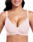 Vinfact Women's Bras Plunge V Floral Non Wired Bra Wireless Push up Bra Padded Comfort Everyday Bra Pink L