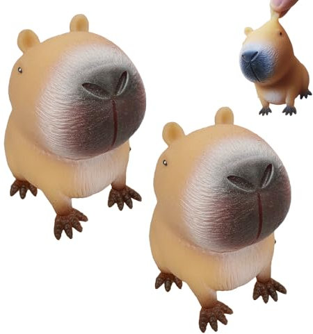 Anti Stress Spielzeug,Kapybara-Kugelfisch Anti Stress Stressbälle Stress Squeeze Spielzeug Squeeze Toy Squeeze Ball Squeeze Spielzeug für Erwachsene und Kinder (2)