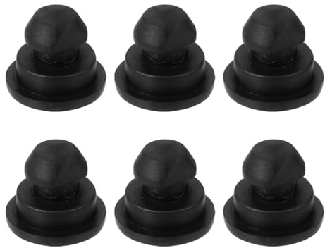CLISPEED 6pcs Rice Cooker Foot Plug Home Rice Cooker Bumpers Supply Replacement Legs Feet Slow Parts Replacement Feet Accessories Rubber Black