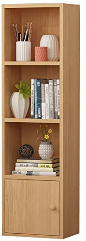 Bücherregal für Kinder, 6 Ebenen, Holz, mit Türen, platzsparendes Bücherregal für Kinderzimmer (Weiß/Rosa/Grün)