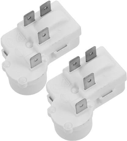 Gadpiparty Fridge Compressor Protection Kit 4-pin Overload Relay Starter Relay for Refrigerator Freezer