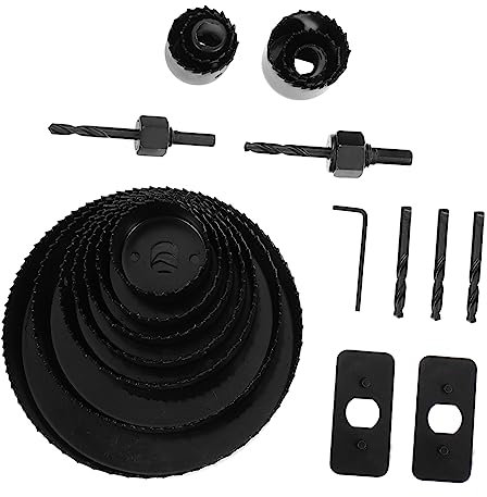 Housoutil Agujero Limpio y 21piezas Brocas Para Carpintería De Herramienta De Corte De Agujeros Duradero