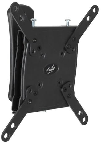 AVF Tilting TV Wall Bracket - GL202 Ultra Tilt & Turn Wall Mount For TV & Monitor Screens Up to 43 and 25kg - All Fixings Provided - Black