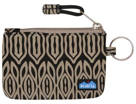 KAVU Stirling Doppelseitige Slim Cotton Canvas Zip Wallet, Dunkle Einlage, Einheitsgröße, Minimalistisch, modern