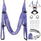 Caossuixin Aerial Yoga Hängematte Set, Aerial Yogatuch Yoga Schaukel Swing Anti-Schwerkraft Pilates, Yogatuch Zum Aufhängen Mit Montagezubehör und Tragetasche, bis 200 kg Belastbar（Lila）