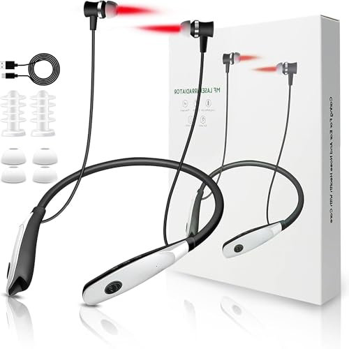 ZUSKYZU Tinnitus Infrared Ear Plugs, 2-in-1 Red Light Therapy Device for Nose Ears, Red Light Device for Tinnitus, Red Light Tinniplug Headphones Against Tinnitus