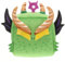 wiztex Blox-Fruit Kuscheltier - YouTube Video Plüschtier Geschenk fur Kinder and Fans fur Halloween Christmas und Birthday Party (Green Blox Fruit)