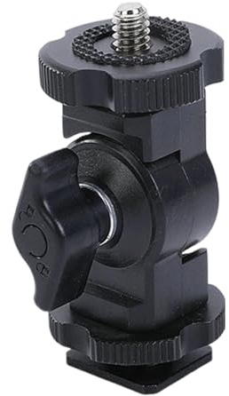 Aluminum Cold Shoe 1/4 DSLR Camera Monitor Microphone Mount Arm Video Hot Shoe Mount Video Light Clamp for DSLR