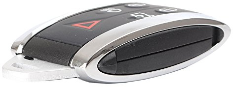 Chcuuk1 5 Buttons Key Fob Shell Case Cover Keyless Entry Remote Key Fob Replacement For Jaguar XF XK XKR 2009 2010 2011 2012