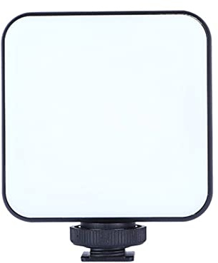 Whoasyst Mini lampe vidéo LED RVB 2500 K-9000 K pour photographie avec adaptateur de montage griffe pour Vlog Live Streaming