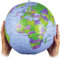 Tobar - 07734 - Globe terrestre gonflable, 28 cm, Bleu
