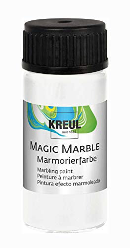 Kreul- Peinture pour marbrure Magic Marble-Blanc-20 ML, 73201, Blanc, Weiss
