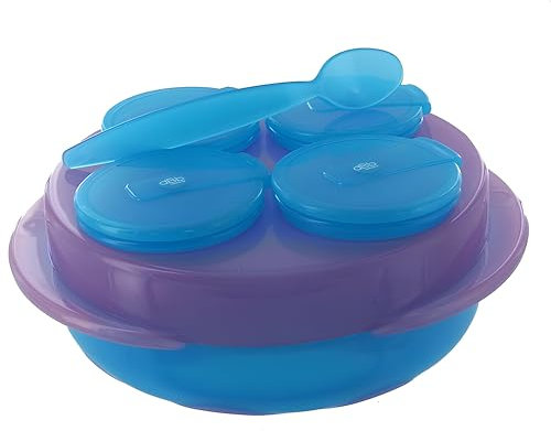 dBb Remond Babysnack - set repas pour bébé - violet & bleu
