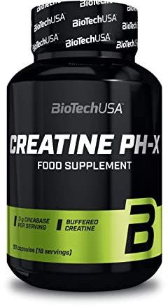 BioTechUSA Creatine Ph-X Kapseln | Gepuffertes Kreatin | 3g CreaBASE pro Portion, 90 Kapseln
