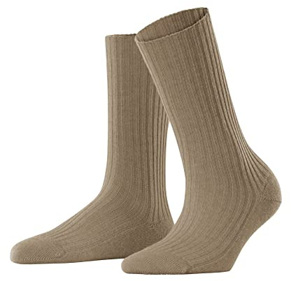 FALKE Damen Socken Cosy Wool W SO Wolle Kaschmir einfarbig 1 Paar, Braun (Camel 4220), 39-42