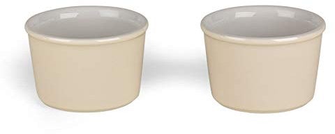 Berndes 1503906 Stoneware Ramekin Set of 2, 8.5 cm, Cream, 6.5 x 7 x 9 cm
