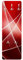 Bilderwelten Design Garderobe - Red Reflection - Rot, Größe HxB:105cm x 34cm