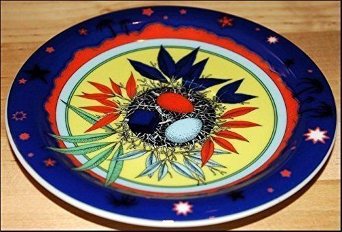 OASIS (Grundfarbe dunkelblau 2015) BOPLA! Porzellan MINI TELLER / UNTERTELLER - MINI ASSIETE / SOUCOUPE - MINI PIATTO / PIATTINO - MINI PLATE / SAUCER - MINI PLATO / PLATILLO – Ø 16 cm, 6-1/4 in. Geeignet als Untertasse, Brotteller, für alles Kleine und Feine. In verschiedenen Farbvariationen und Dekoren erhältlich. Einzelgewicht: 210g