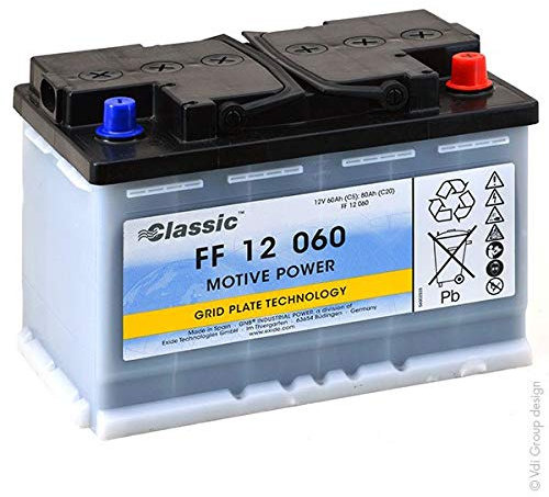 GNB Classic FF - GNB Classic FF - Batterie Traction Marathon Classic FF12060 12V 80Ah Auto