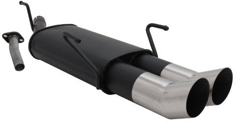 Stahl-Endschalldämpfer - 86405 - mit ABE passend für Opel Astra G Caravan 1,2 / 1,4 / 1,6 / 1,8 / 1,7 Diesel, nicht bei 2,0-16V u. mit AHK Modelle