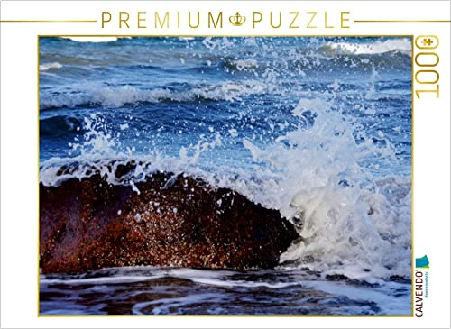 CALVENDO Puzzle Fels in der Brandung | 1000 Teile Lege-Größe 64 x 48 cm Foto-Puzzle für glückliche Stunden