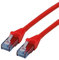 ROLINE Cordon LAN Cat 6A Component Level | Câble réseau UTP Ethernet avec connecteur RJ45 | rouge 15 m