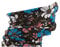 Oblique Unique Damen/Herren Mikrofaser Multifunktionstuch K-150 (Power of the Flower2)