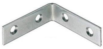 40x40x16mm 90 Degree Right Angle Metal L Shaped Bracket Corner Brace Fixing Shelf Support Repair x8